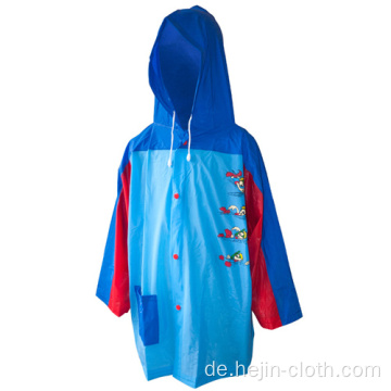 PVC-Regenbekleidung für Kinder im OEM-Stil mit Kapuze